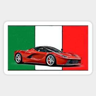 LaFerrari Italian Print Sticker